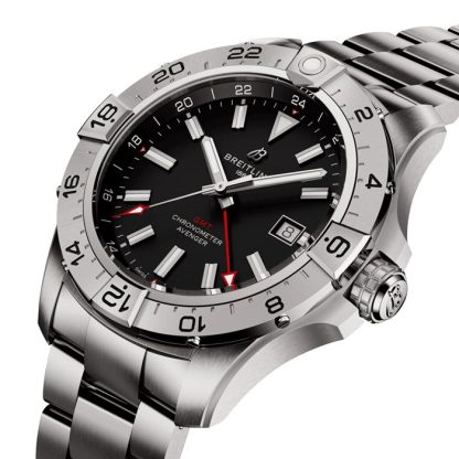 Breitling Avenger Automatic GMT 44mm Mens Watch Black Stainless Steel A32320101B1A1 - Image 3