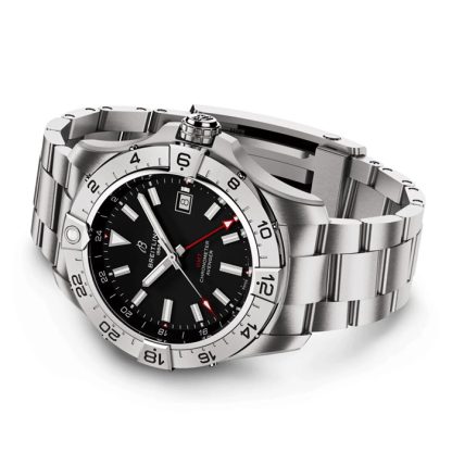 Breitling Avenger Automatic GMT 44mm Mens Watch Black Stainless Steel A32320101B1A1 - Image 4