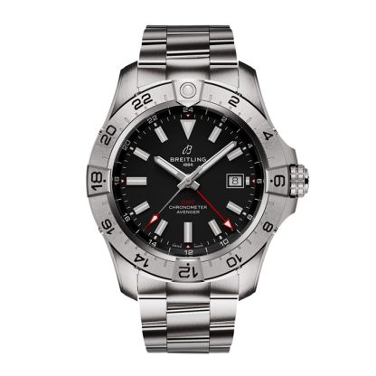 Breitling Avenger Automatic GMT 44mm Mens Watch Black Stainless Steel A32320101B1A1