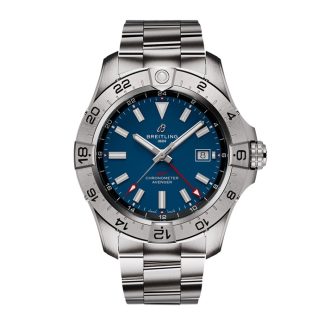 Breitling Avenger Automatic GMT 44mm Mens Watch Blue Stainless Steel A32320101C1A1