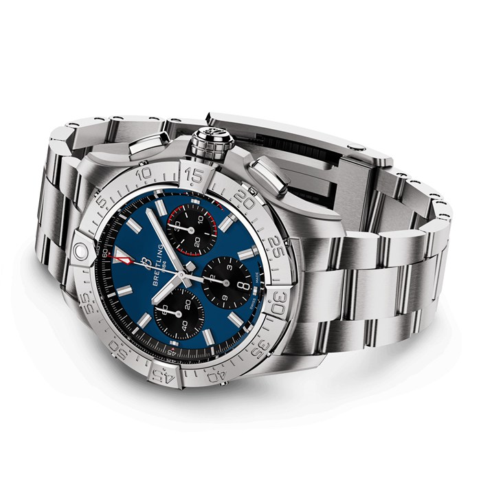 Breitling Avenger B01 Chronograph 42 Mens Watch Blue Stainless Steel AB0146101C1A1 - Image 3