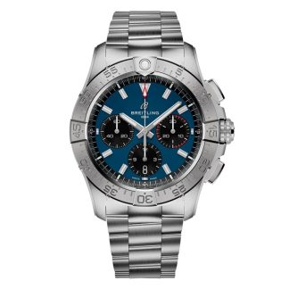 Breitling Avenger B01 Chronograph 42 Mens Watch Blue Stainless Steel AB0146101C1A1