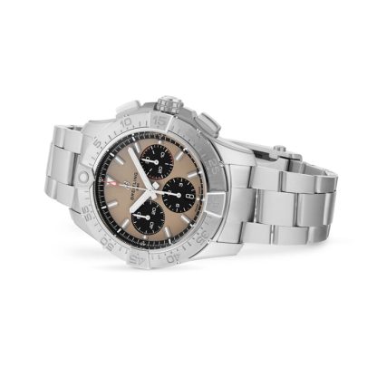 Breitling Avenger Chronograph B01 44mm Mens Watch Beige Stainless Steel AB0147101A1A1 - Image 3