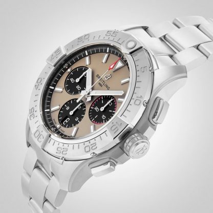 Breitling Avenger Chronograph B01 44mm Mens Watch Beige Stainless Steel AB0147101A1A1 - Image 5