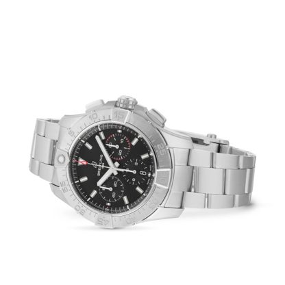Breitling Avenger Chronograph B01 44mm Mens Watch Black Stainless Steel AB0147101B1A1 - Image 3