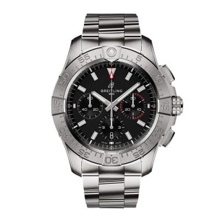 Breitling Avenger Chronograph B01 44mm Mens Watch Black Stainless Steel AB0147101B1A1