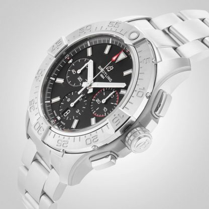 Breitling Avenger Chronograph B01 44mm Mens Watch Black Stainless Steel AB0147101B1A1 - Image 5