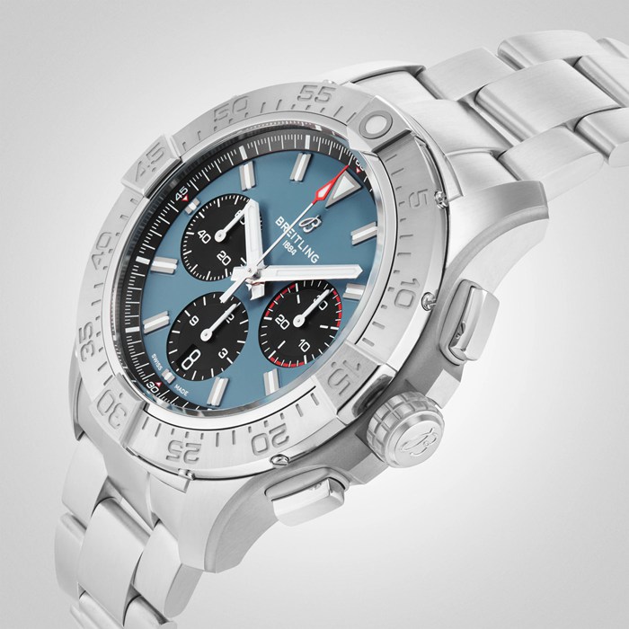 Breitling Avenger Chronograph B01 44mm Mens Watch Blue Stainless Steel AB0147101C1A1 - Image 5