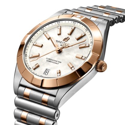 Breitling Chronomat 32 Stainless Steel & 18k Red Gold Watch U77310101A2U1 - Image 2