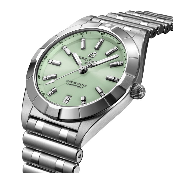 Breitling Chronomat 32 Stainless Steel Mint Green Watch A77310101L1A1 - Image 2