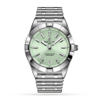 Breitling Chronomat 32 Stainless Steel Mint Green Watch A77310101L1A1