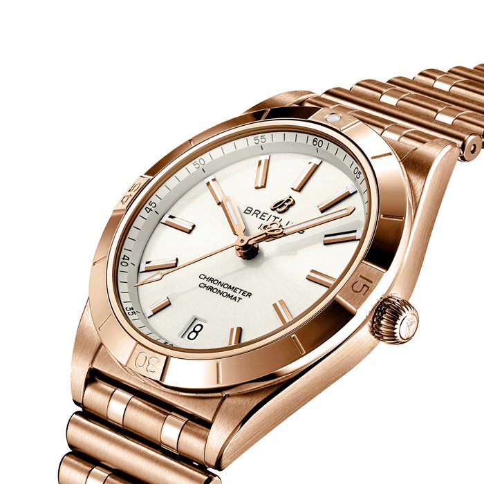 Breitling Chronomat Automatic 36 18k Red Gold Watch R10380101A1R1 - Image 3