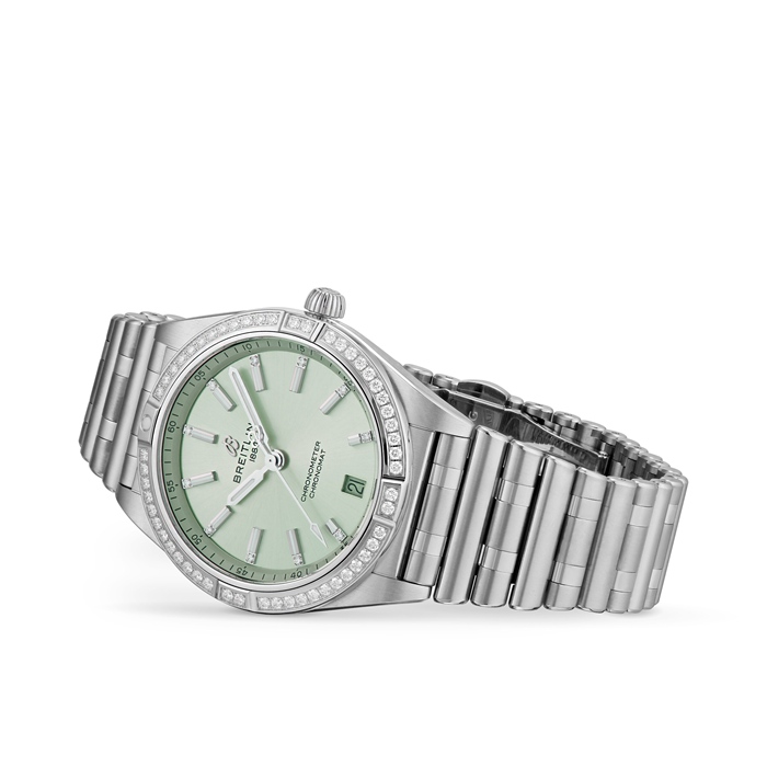 Breitling Chronomat Automatic 36 Mint Green Watch A10380591L1A1 - Image 3