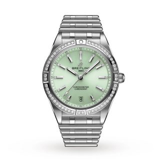 Breitling Chronomat Automatic 36 Mint Green Watch A10380591L1A1