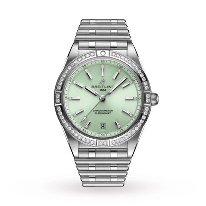 Breitling Chronomat Automatic 36 Mint Green Watch A10380591L1A1