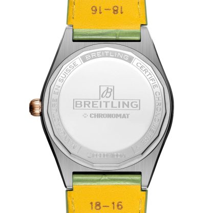 Breitling Chronomat Automatic 36 South Sea Green Leather Strap Ladies Watch U10380611L1P1 - Image 2