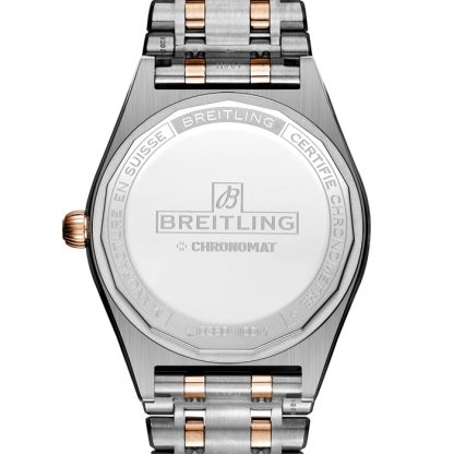 Breitling Chronomat Automatic 36 South Sea Green Stainless Steel & 18ct Rose Gold Bracelet Ladies Watch U10380611L1U1 - Image 2