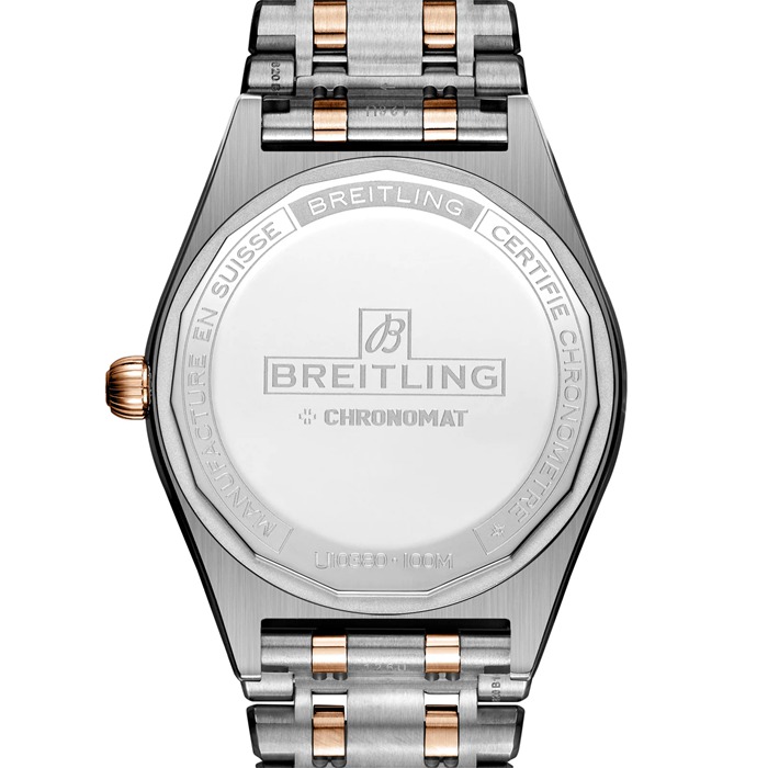 Breitling Chronomat Automatic 36 South Sea Green Stainless Steel & 18ct Rose Gold Bracelet Ladies Watch U10380611L1U1 - Image 2