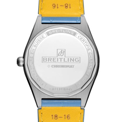 Breitling Chronomat Automatic 36 South Sea Ice Blue Leather Strap Ladies Watch G10380611C1P1 - Image 2
