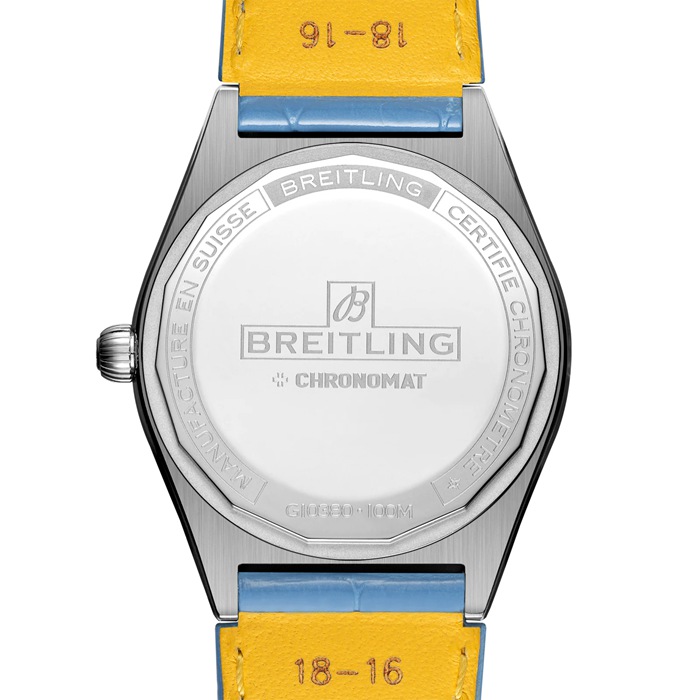 Breitling Chronomat Automatic 36 South Sea Ice Blue Leather Strap Ladies Watch G10380611C1P1 - Image 2