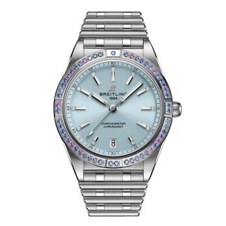Breitling Chronomat Automatic 36 South Sea Ice Blue Stainless Steel Bracelet Ladies Watch G10380611C1G1