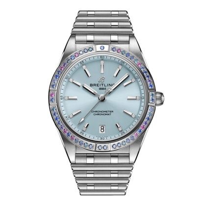 Breitling Chronomat Automatic 36 South Sea Ice Blue Stainless Steel Bracelet Ladies Watch G10380611C1G1