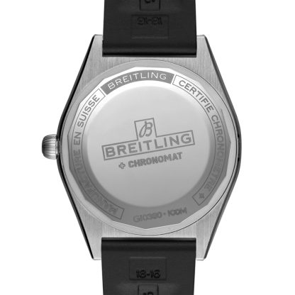 Breitling Chronomat Automatic 36 Stainless Steel & 18k grey gold Rubber Strap Ice Blue Watch G10380591C1S1 - Image 2
