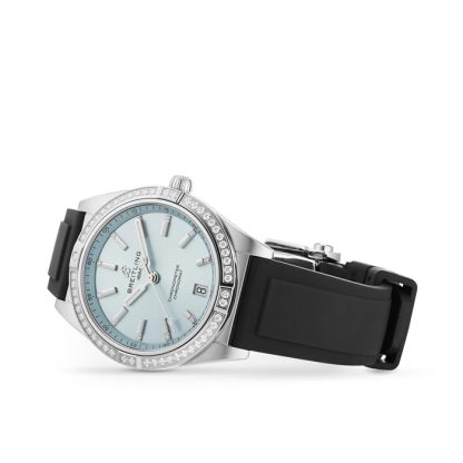 Breitling Chronomat Automatic 36 Stainless Steel & 18k grey gold Rubber Strap Ice Blue Watch G10380591C1S1 - Image 3
