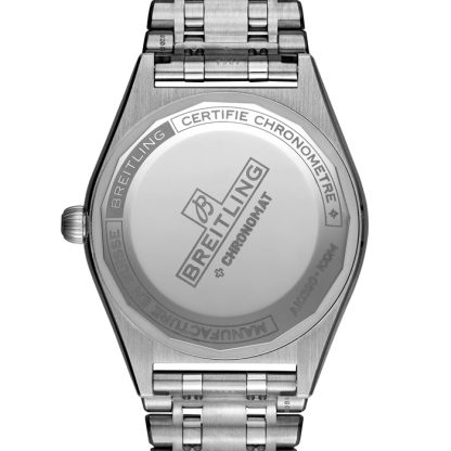 Breitling Chronomat Automatic 36 Stainless Steel Mother of Pearl Watch A10380101A4A1 - Image 4