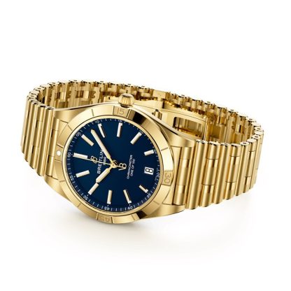 Breitling Chronomat Automatic 36mm Victoria Beckham Limited Edition Ladies Watch Midnight Blue Yellow Gold K103801A1C1K1 - Image 4