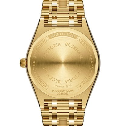 Breitling Chronomat Automatic 36mm Victoria Beckham Limited Edition Ladies Watch Peppermint Yellow Gold K103801A1L1K1 - Image 2