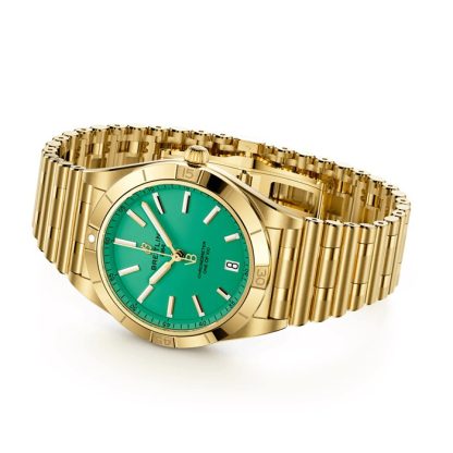 Breitling Chronomat Automatic 36mm Victoria Beckham Limited Edition Ladies Watch Peppermint Yellow Gold K103801A1L1K1 - Image 4