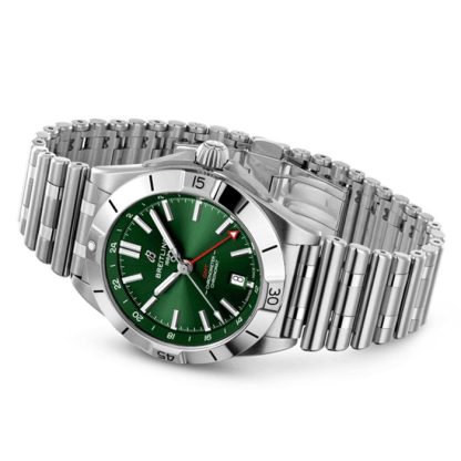 Breitling Chronomat Automatic GMT 40 Green Dial Watch A32398101L1A1 - Image 4