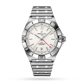 Breitling Chronomat Automatic GMT 40 White Dial Watch A32398101A1A1
