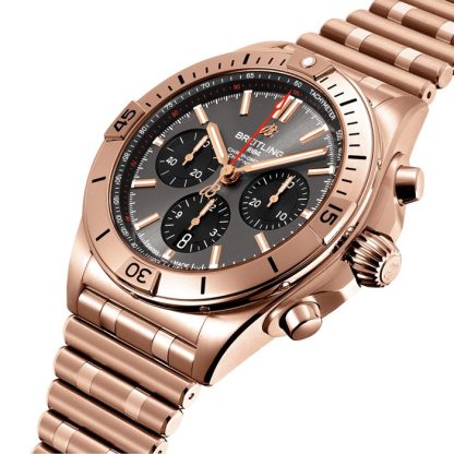 Breitling Chronomat B01 42 18k Red Gold Watch RB0134101B1R1 - Image 2