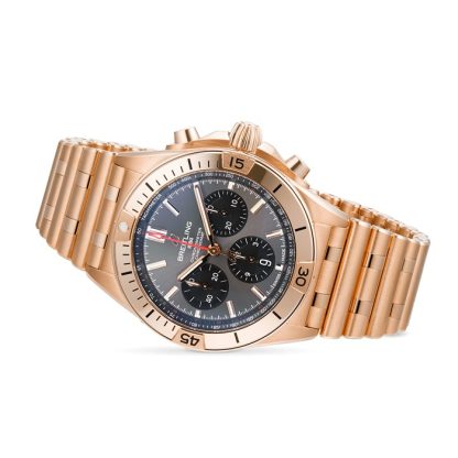 Breitling Chronomat B01 42 18k Red Gold Watch RB0134101B1R1 - Image 5