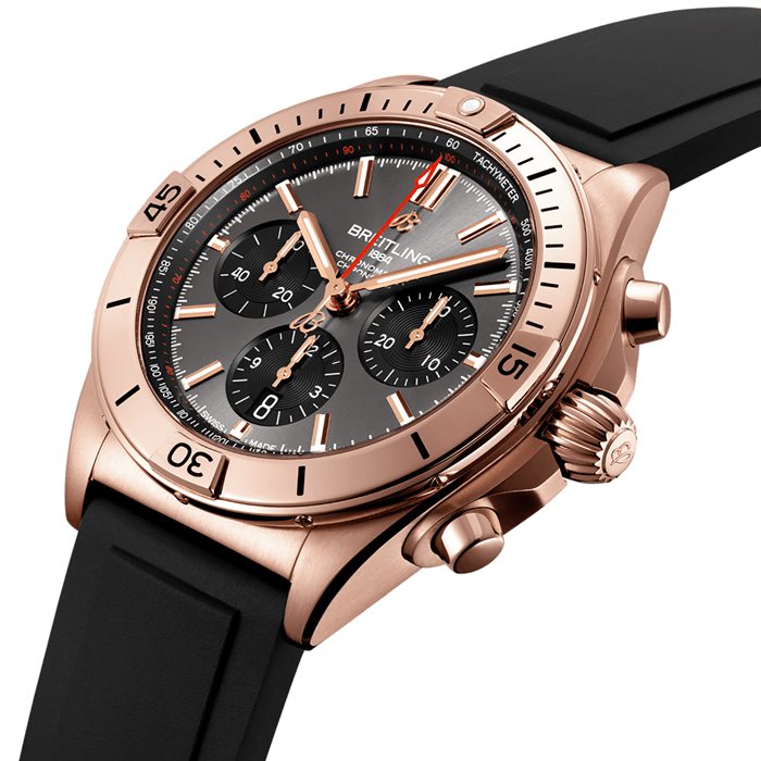 Breitling Chronomat B01 42 18k Red Gold Watch RB0134101B1S1 - Image 2
