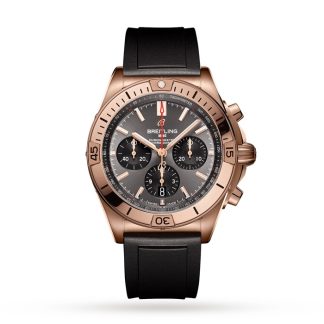 Breitling Chronomat B01 42 18k Red Gold Watch RB0134101B1S1