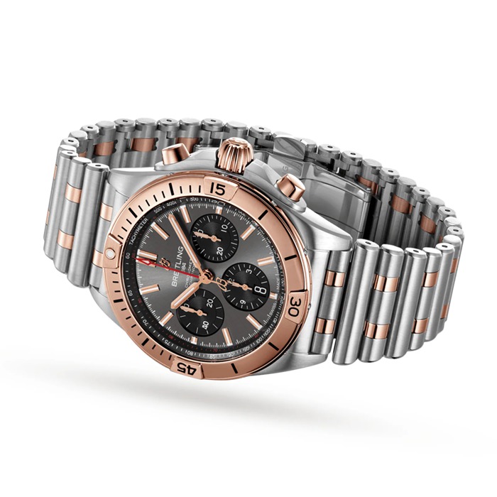 Breitling Chronomat B01 42 Stainless Steel & 18k Red Gold Watch UB0134101B1U1 - Image 3