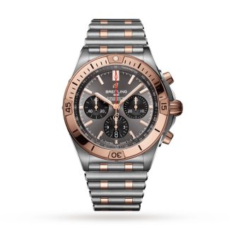 Breitling Chronomat B01 42 Stainless Steel & 18k Red Gold Watch UB0134101B1U1