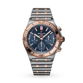 Breitling Chronomat B01 42 Stainless Steel & 18k Red Gold Watch UB0134101C1U1
