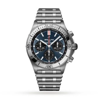Breitling Chronomat B01 42 Stainless Steel Blue Watch AB0134101C1A1