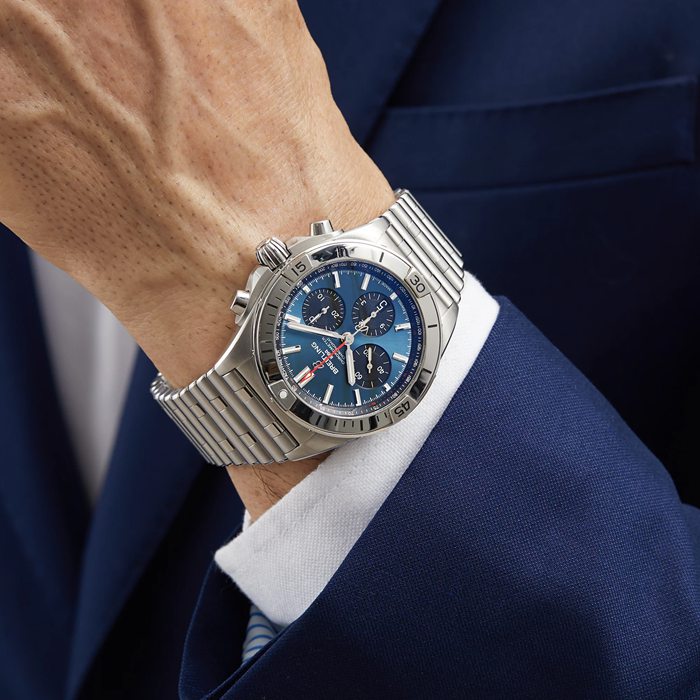 Breitling Chronomat B01 42 Stainless Steel Blue Watch AB0134101C1A1 - Image 5