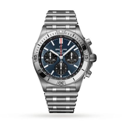 Breitling Chronomat B01 42 Stainless Steel Blue Watch AB0134101C1A1
