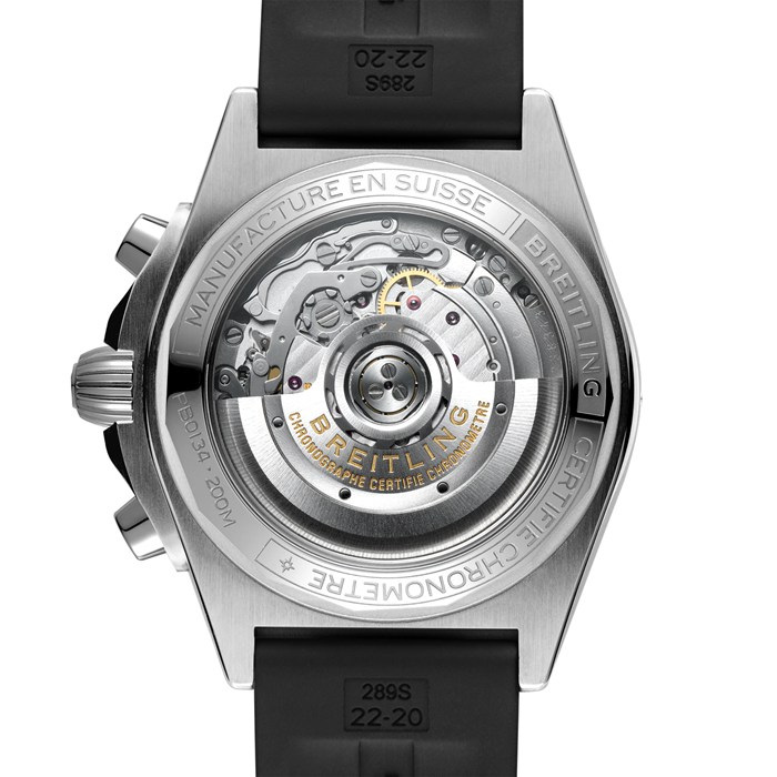 Breitling Chronomat B01 42 Stainless Steel & platinum Rubber Strap Ice Blue Watch PB0134101C1S1 - Image 2
