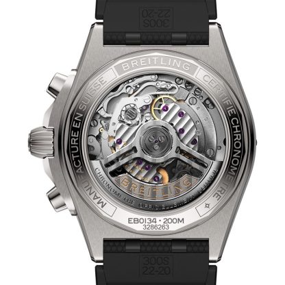 Breitling Chronomat B01 42mm Mens Watch Grey Rubber EB0134101M1S1 - Image 2