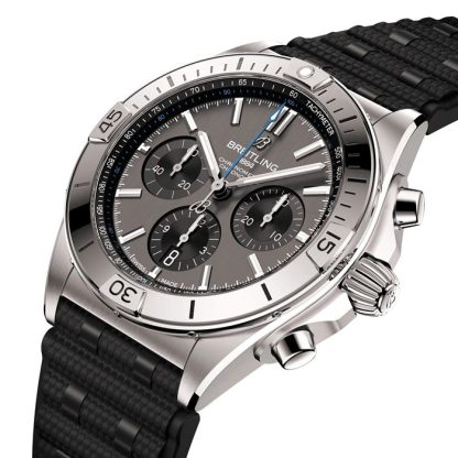 Breitling Chronomat B01 42mm Mens Watch Grey Rubber EB0134101M1S1 - Image 3