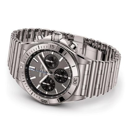 Breitling Chronomat B01 42mm Mens Watch Grey Titanium EB0134101M1E1 - Image 4
