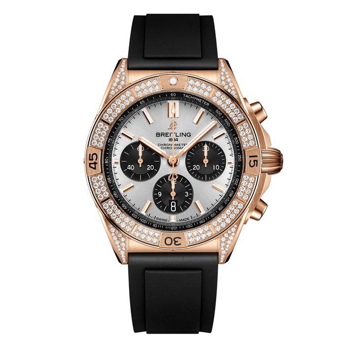 Breitling Chronomat B01 42mm Mens Watch Red Gold RB0134721G1S1