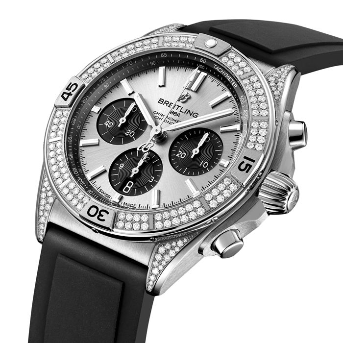 Breitling Chronomat B01 42mm Mens Watch Silver AB0134721G1S1 - Image 2